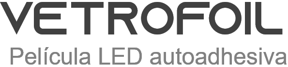 Logo VETROFOIL – Lámina LED transparente para video