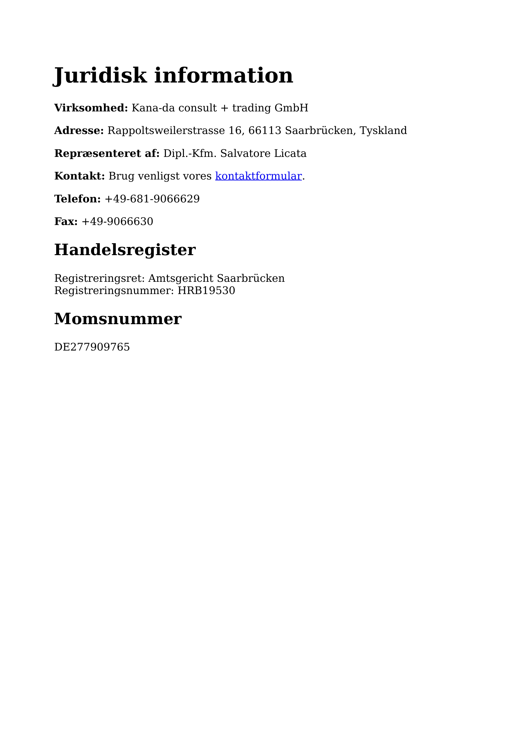Legal Notice UK