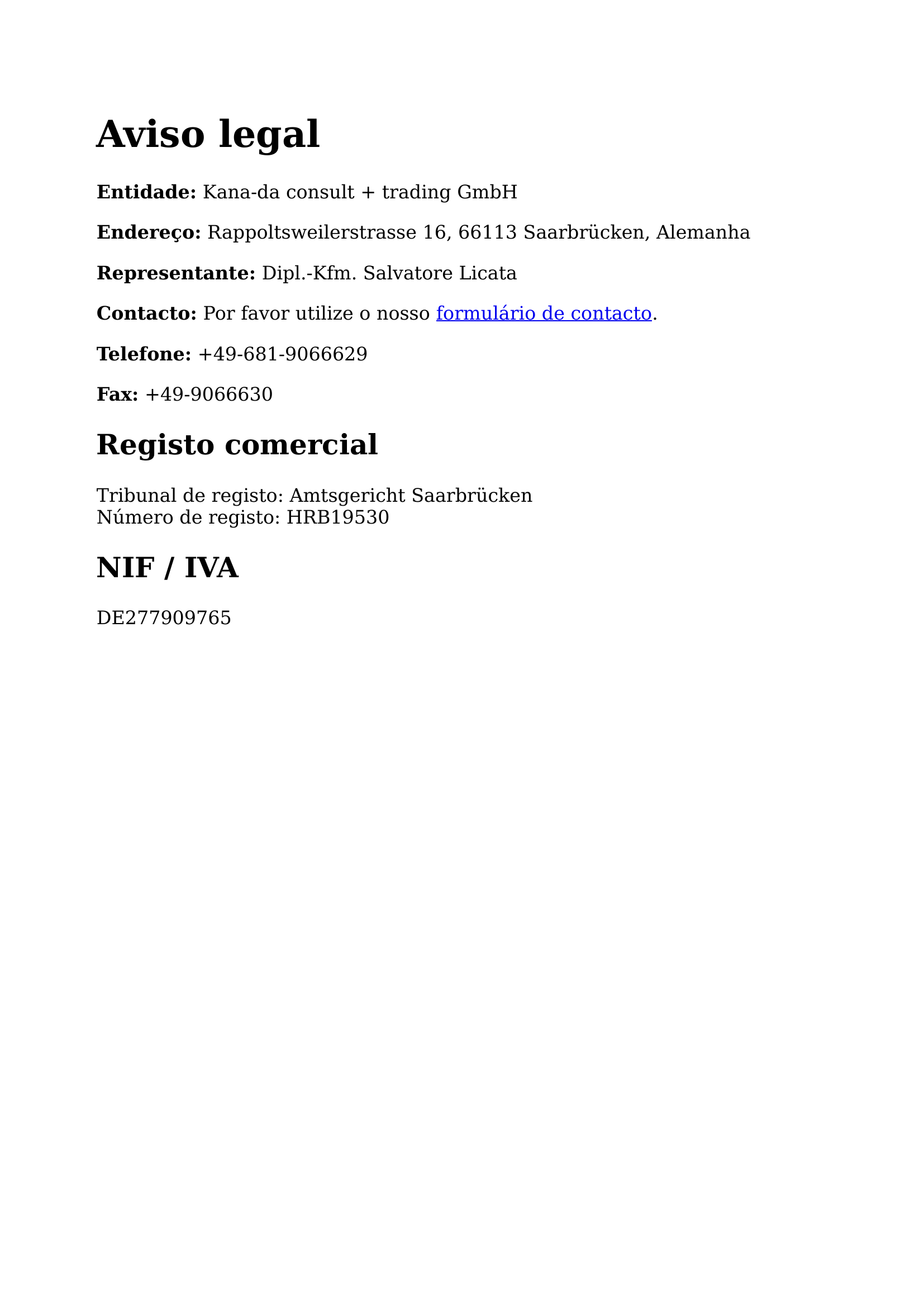 Legal Notice UK